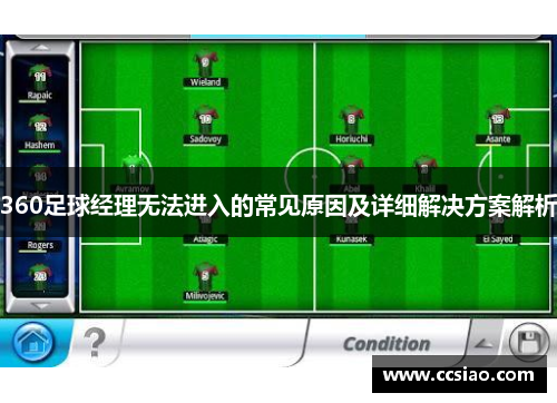 360足球经理无法进入的常见原因及详细解决方案解析
